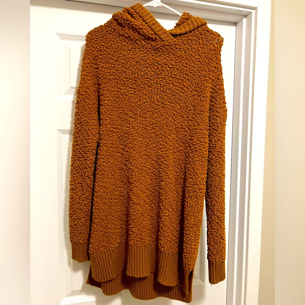 Womens hooded Sherpa sweater